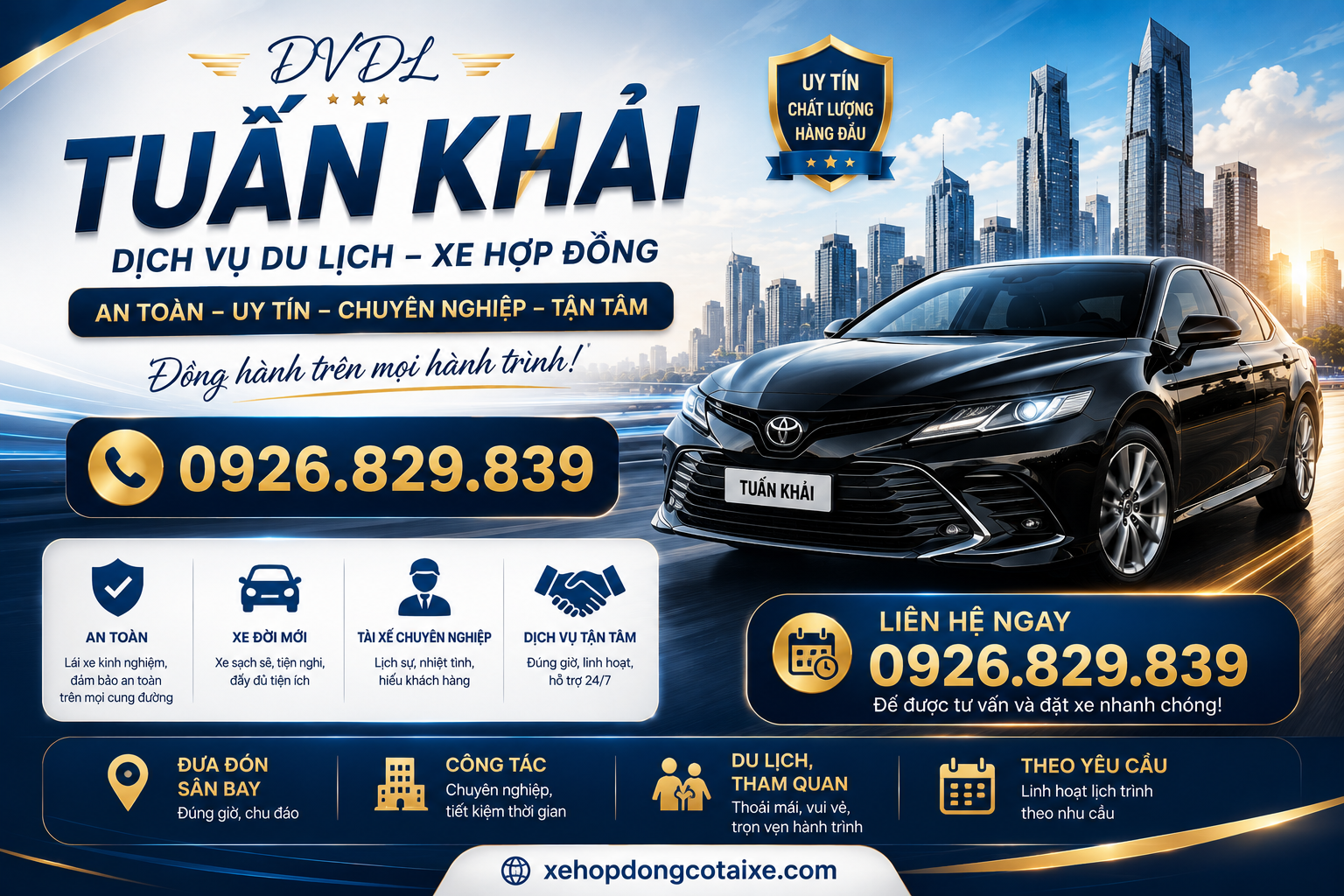 Thuê xe hợp đồng có tài xế